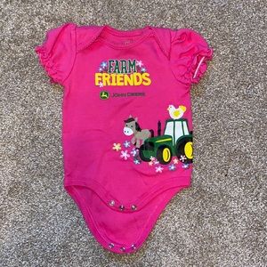 Baby girls John Deere Onesie